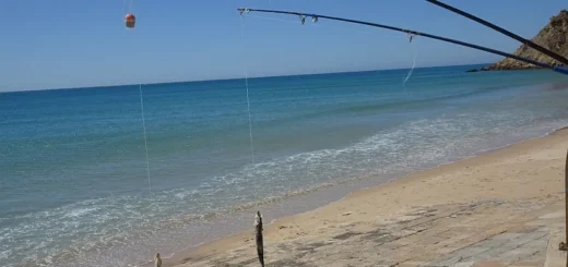 Beach fishing Algarve